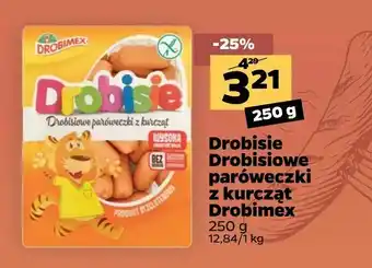 Netto Drobisie Drobisiowe paróweczki z kurcząt Drobimex oferta