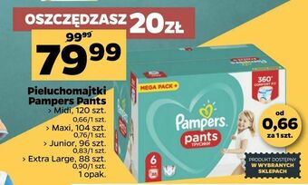 Netto Pieluchomajtki Pampers Pants oferta