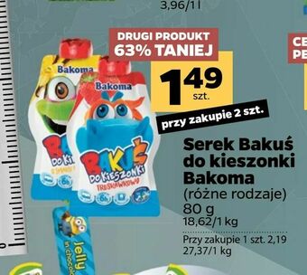 Netto Serek Bakuś do kieszonki Bakoma oferta
