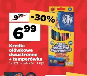 Netto Kredki ołówkowe dwustronne + temperówka oferta