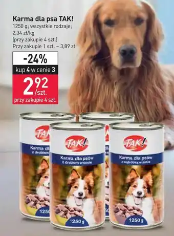 Stokrotka Karma dla psa TAK! oferta