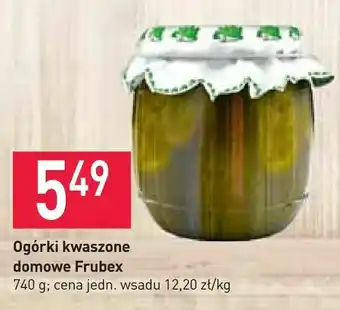 Stokrotka Ogórki kwaszone domowe Frubex oferta