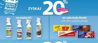 Auchan na markę HG/na czekolady Wedel 220-293g oferta