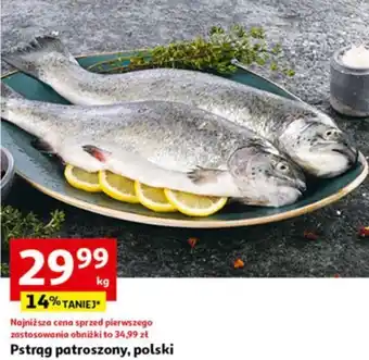 Auchan Pstrąg patroszony, polski 1kg oferta
