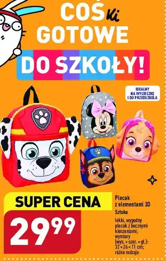 ALDI Plecak 3d minnie oferta
