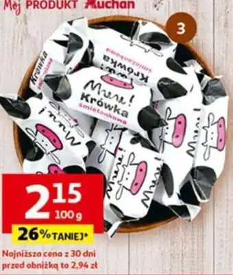Auchan Krówki śmietankowe Muu 100g oferta