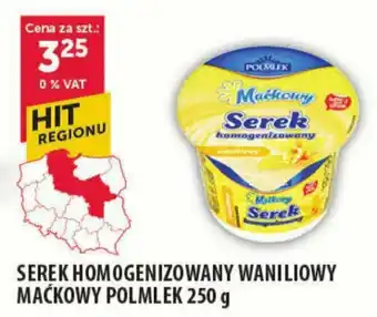 Eurocash SEREK HOMOGENIZOWANY WANILIOWY MAĆKOWY POLMLEK 250 g oferta