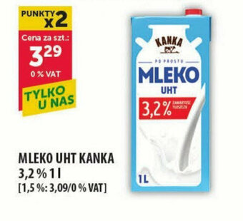 Eurocash MLEKO UHT KANKA 3,2% 1 l oferta