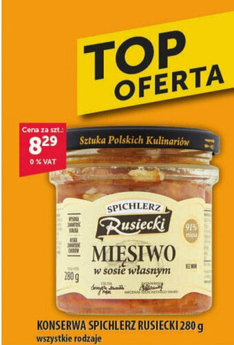 Eurocash KONSERWA SPICHLERZ RUSIECKI 280 g oferta