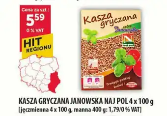 Eurocash KASZA GRYCZANA JANOWSKA NAJ POL 4x100 g oferta