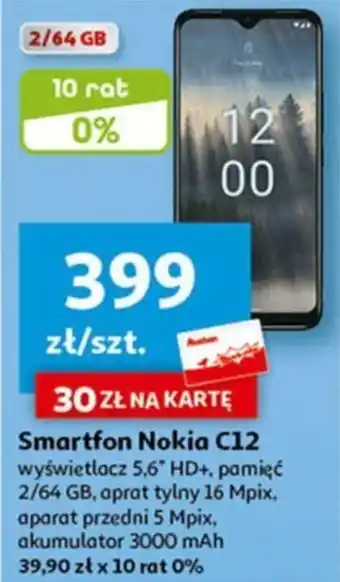 Auchan Smartfon Nokia C12 oferta