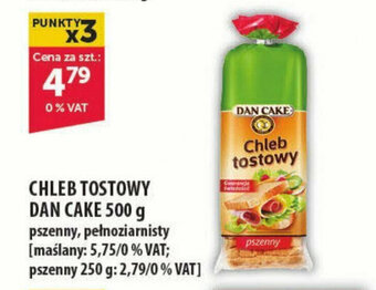 Eurocash CHLEB TOSTOWY DAN CAKE 500 g oferta