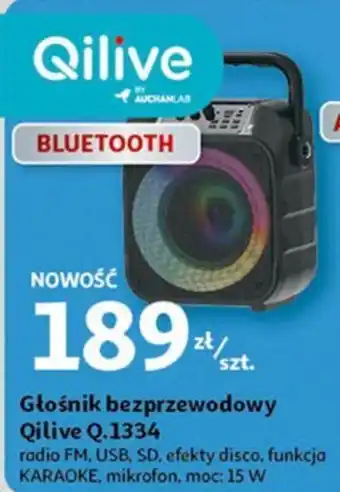 Auchan Głośnik bezprzewodowy Qilive Q.1334 oferta