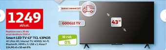 Auchan Smart LED TV 43" TCL 43P635 oferta