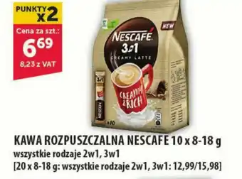 Eurocash KAWA ROZPUSZCZALNA NESCAFE 10 x 8-18 g oferta