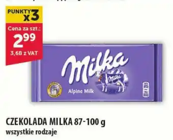 Eurocash CZEKOLADA MILKA 87-100 g oferta