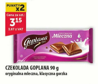 Eurocash CZEKOLADA GOPLANA 90 g oferta