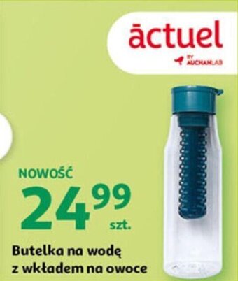 Auchan Butelka na wodę z wkładem na owoce oferta