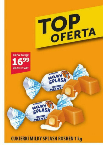 Eurocash CUKIERKI MILKY SPLASH ROSHEN 1 kg oferta