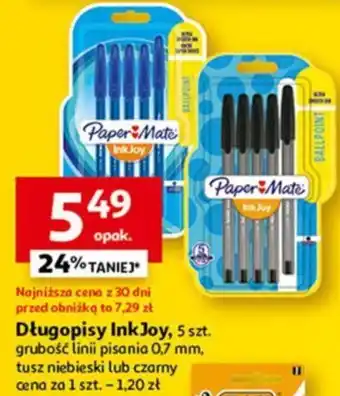 Auchan Długopisy InkJoy, 5 szt. oferta