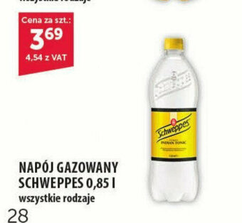 Eurocash NAPÓJ GAZOWANY SCHWEPPES 0,85 l oferta