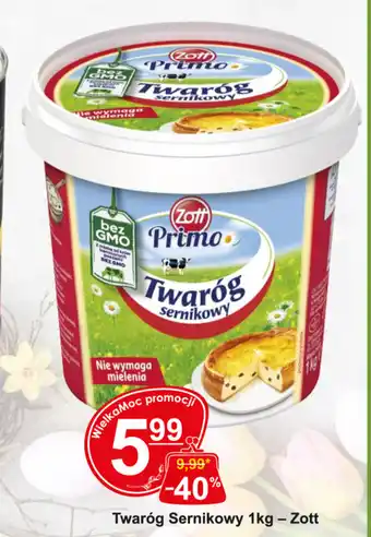 Hitpol Twaróg sernikowy 1kg Zott oferta