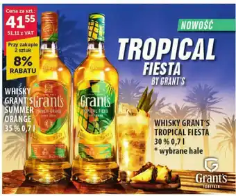 Eurocash WHISKY GRANT'S Grants SUMMER SOMMER ORANGE ORANGE 35% 0,7 L oferta