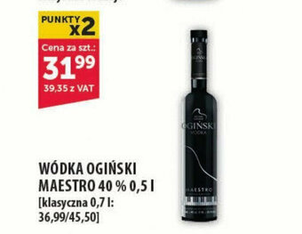 Eurocash WÓDKA OGIŃSKI MAESTRO 40 % 0,5 l oferta