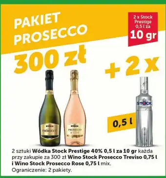 Eurocash PAKIET PROSECCO 300 ZŁ + 2 x 0,5 l oferta