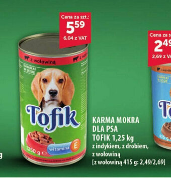 Eurocash KARMA MOKRA DLA PSA TOFIK 1,25 kg oferta