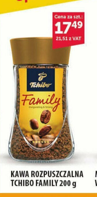 Eurocash KAWA ROZPUSZCZALNA TCHIBO FAMILY 200 g oferta