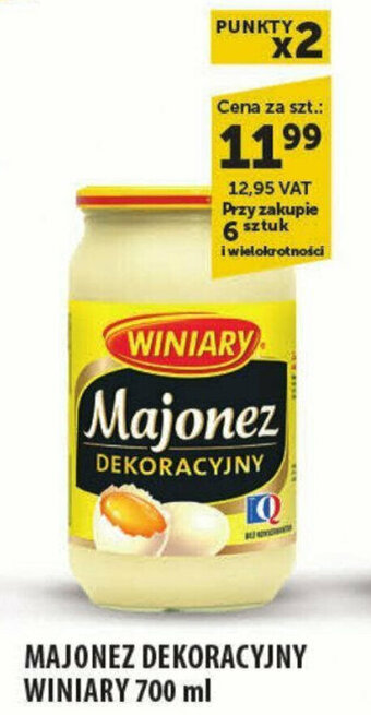 Eurocash MAJONEZ DEKORACYJNY WINIARY 700 ml oferta