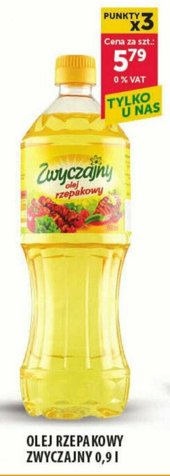 Eurocash OLEJ RZEPAKOWY ZWYCZAJNY 0,9 L oferta