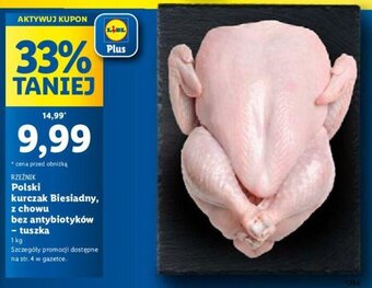 Lidl RZEŹNIK Polski kurczak Biesiadny, z chowu bez antybiotyków - tuszka 1 kg oferta