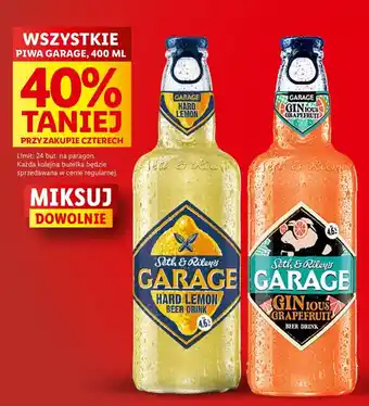 Lidl WSZYSTKIE PIWA GARAGE, 400 ML oferta