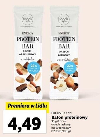Lidl FOODS BY ANN Baton proteinowy 35 g oferta