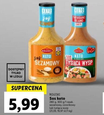 Lidl ROLESKI Sos keto 280 g, 300 g oferta