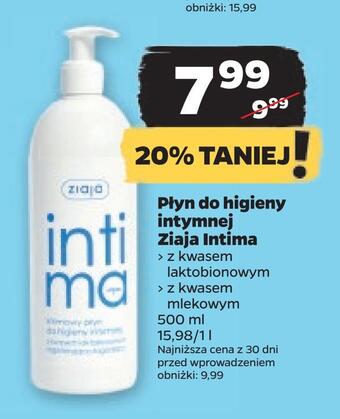 Netto Płyn do higieny intymnej ziaja intima oferta