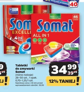Netto Tabletki do zmywarki somat oferta