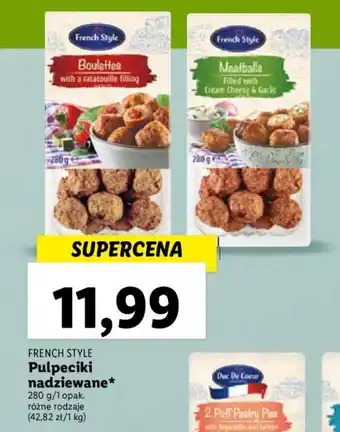 Lidl FRENCH STYLE Pulpeciki nadziewane 280 g oferta