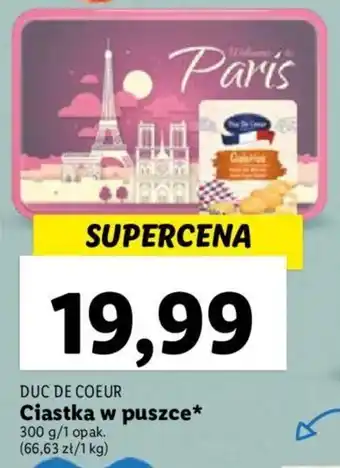Lidl DUC DE COEUR Ciastka w puszce 300 g oferta