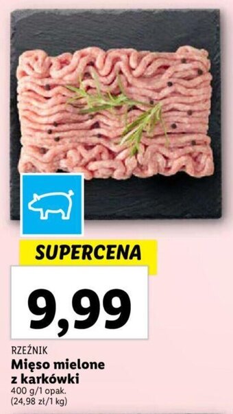 Lidl RZEŹNIK Mięso mielone z karkówki 400 g oferta