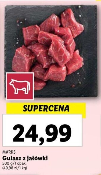 Lidl MARKS Gulasz z jałówki 500 g oferta