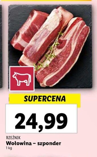 Lidl RZEŹNIK Wołowina - szponder 1 kg oferta