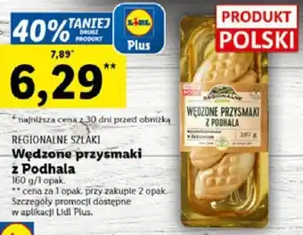 Lidl REGIONALNE SZLAKI Wędzone przysmaki z Podhala 160 g oferta