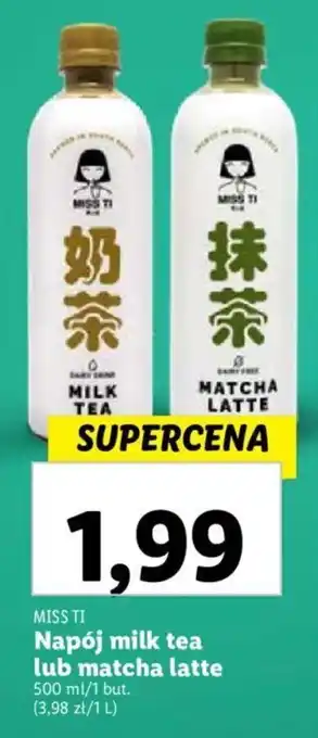 MISS TI Napój milk tea lub matcha latte 500 ml