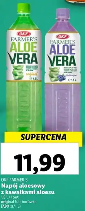 Lidl OKF FARMER'S Napój aloesowy z kawałkami aloesu 1,5 L oferta