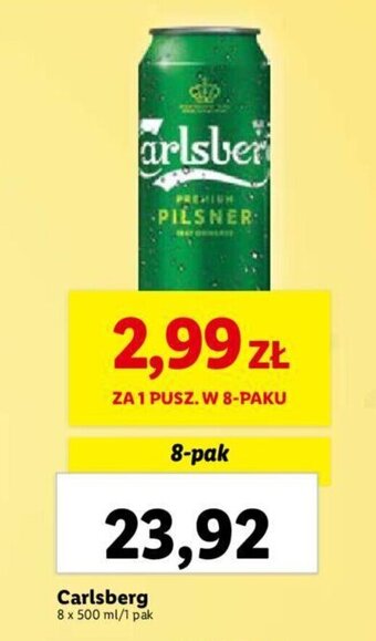Lidl Carlsberg 8 x 500 ml oferta