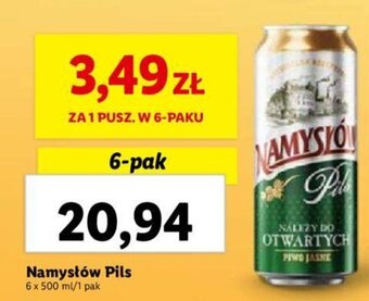 Lidl Namysłów Pils 6 x 500 ml oferta