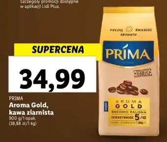 Lidl PRIMA Aroma Gold, kawa ziarnista 900 g oferta